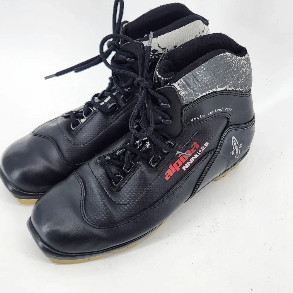 Alpina NNN 104 TR Cross Country‎ Ski Boots Ankle Control Cuff Made Slovenia